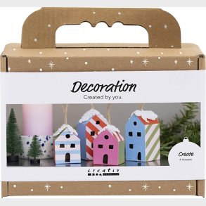 Mini Kreativt St - Dekoration - Huse - Farverige