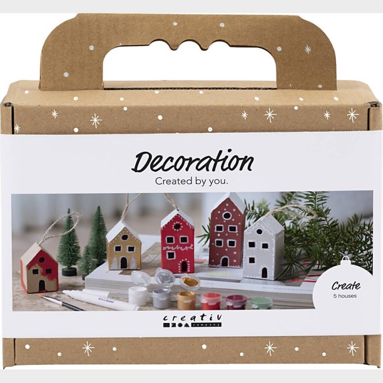 Mini Kreativt St - Dekoration - Huse - Julefarver