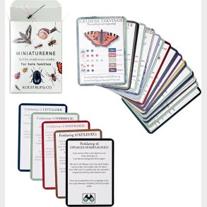 Miniaturerne Spillekort - Smdyr Og Insekternes Verden - 10 Stk