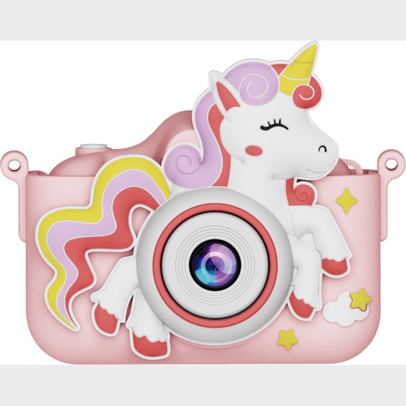 Minilens - Digitalt Kamera Til B�rn - Enhj�rning - Lyser�dt