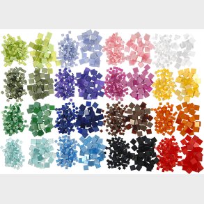 Minimosaik - Str. 5x5+10x10 Mm - Tykkelse 2 Mm - 32x25 G