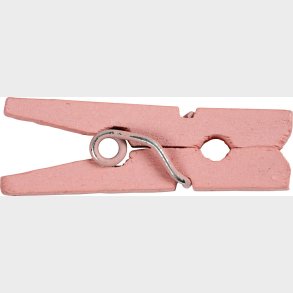 Minitjklemme - L 25 Mm - B 3 Mm - Lyserd - 36 Stk.