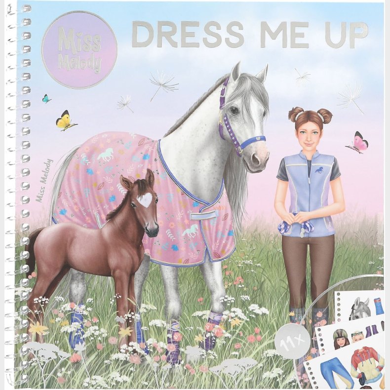 Miss Melody - Klisterm�rkebog Til B�rn - Dress Me Up - Bog