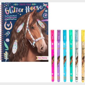 Miss Melody - Glitter Horse Bog M/gelpens - Bog