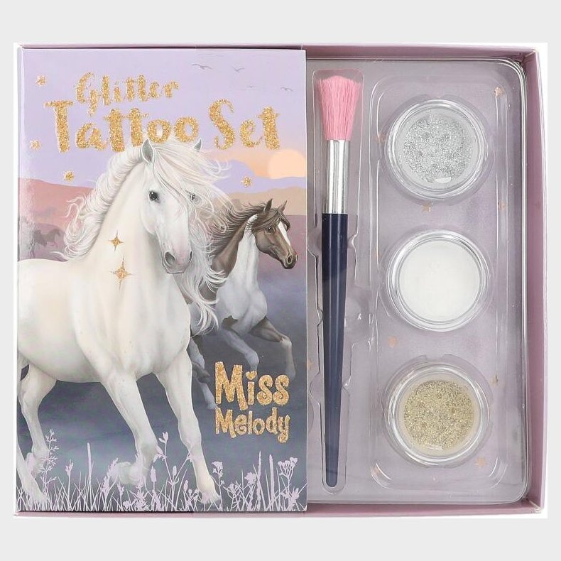 Miss Melody - Glitter Tattoo S�t Til B�rn