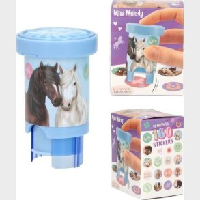 Heste Klistermrker Med Stempel - Miss Melody - 160 Stk