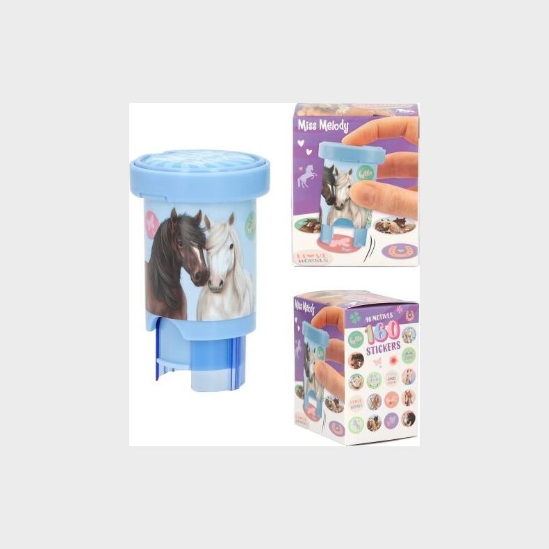 Heste Klistermrker Med Stempel - Miss Melody - 160 Stk