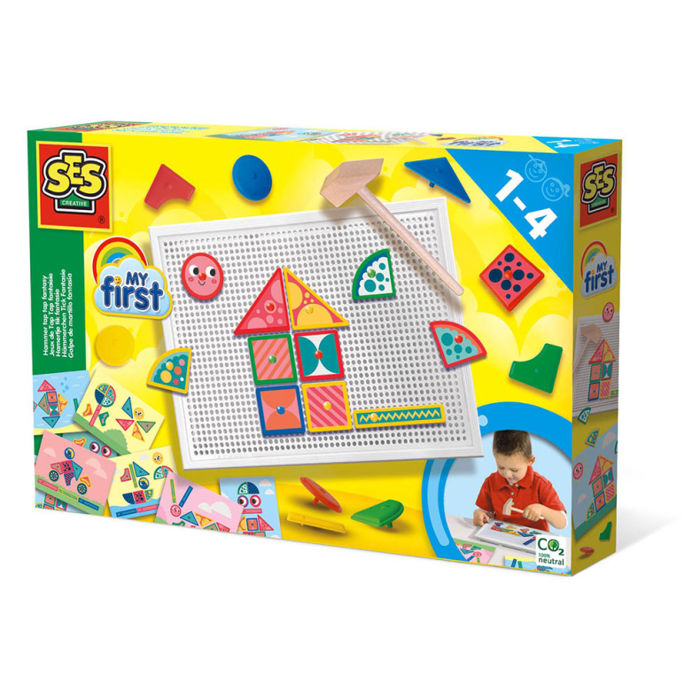 SES Creative | My First - Hammer og sm (hvid)