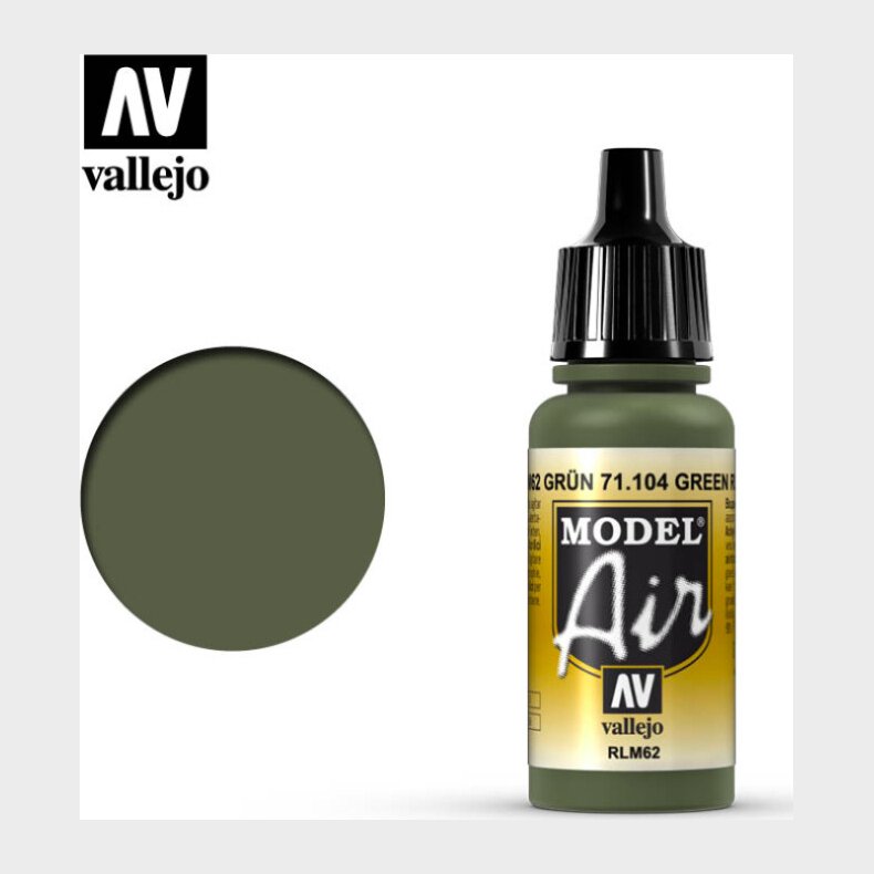 Vallejo - Model Air - Green Rlm62 Mat - 17 Ml - 71104