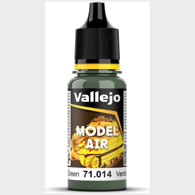 Vallejo - Model Air - Gunship Green Mat - 18 Ml - 71014