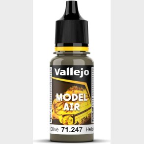 Vallejo - Model Air - Light Olive Mat - 17 Ml - 71247