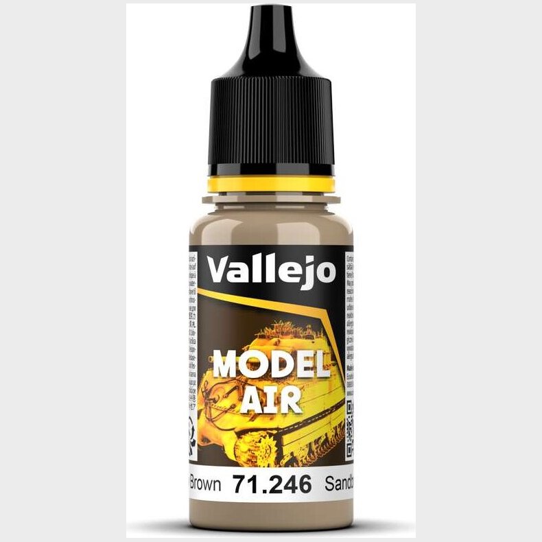 Vallejo - Model Air - Yellow Brown Mat - 17 Ml - 71246