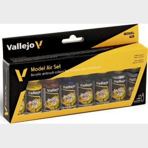 Vallejo - Model Air Maling S�t - Basic - 8x17 Ml