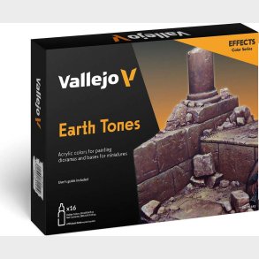 Vallejo - Model Color Maling S�t - Earth Tones - 16x17 Ml