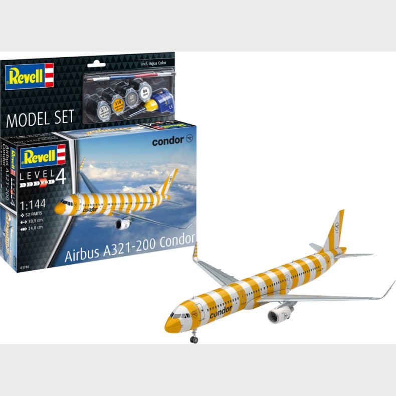 Revell - Airbus A321-200 Condor Fly Bygges�t - 1:144 - 63788