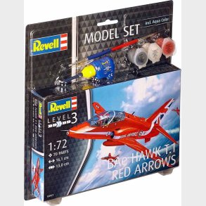 Revell - Bae Hawk T.1 Red Arrow Modelfly - 1:72 - Level 3 - 64921