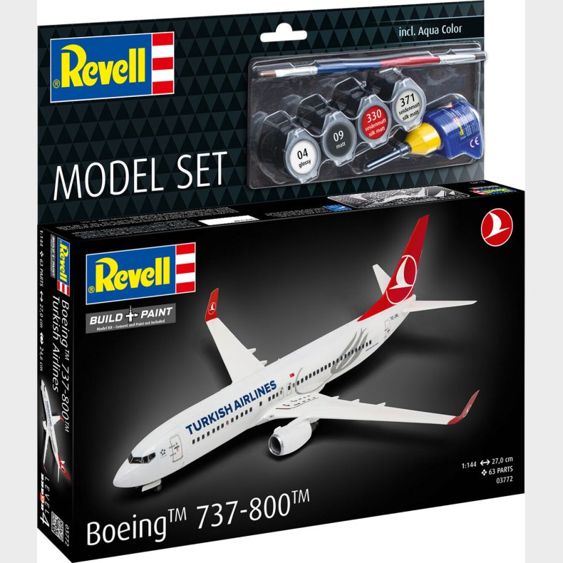 Model Set Boeing 737-800 'turkish Airlines' 1:144 - 63772 - Revell