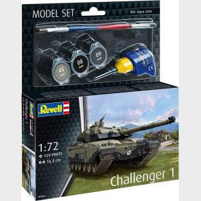 Revell - Challenger 1 Tank Byggest - 1:72 - Level 4 - 63365