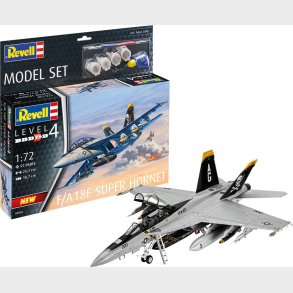 Revell - F/a-18f Super Hornet Fly Bygges�t - 1:72 - Level 4 - 63834