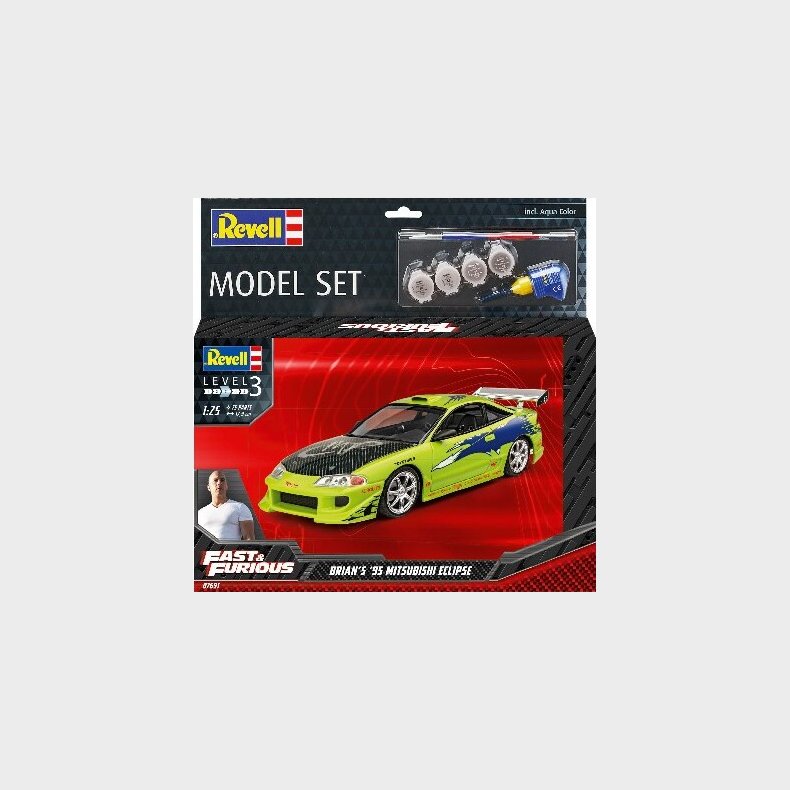 Revell - '95 Mitsubishi Ecclipse Bygges�t - 1:24 - Level 3 - 67691