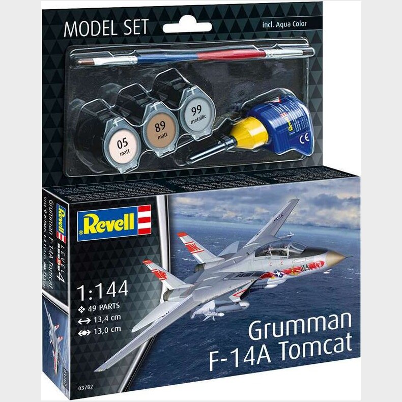 Revell - Grumman F-14a Tomcat Modelfly - 1:144 - Level 4 - 63782