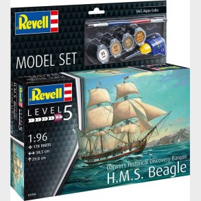 Revell - H.m.s. Beagle Skib Bygges�t - 1:96 - Level 5 - 05458