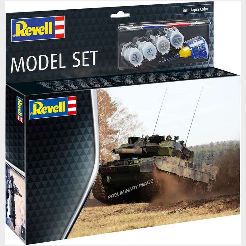 Revell - Leopard 2 A7v Tank Bygges�t - 1:72 - Level 4 - 63355