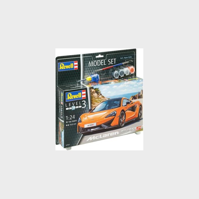 Revell - Mclaren 570s Bil Bygges�t - 1:24 - Level 3 - 67051