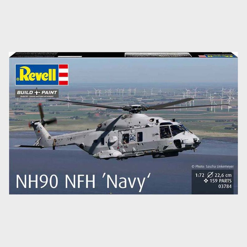 Revell 63784 - Nh90 Nfh Navy - Build And Paint - 1:72