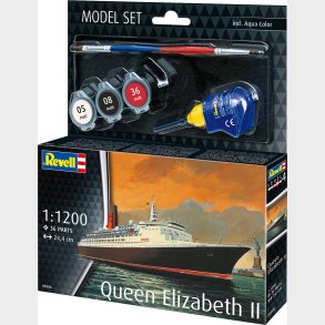 Revell - Queen Elizabeth Ii Model Skib - 1:1200 - Level 4 - 65806