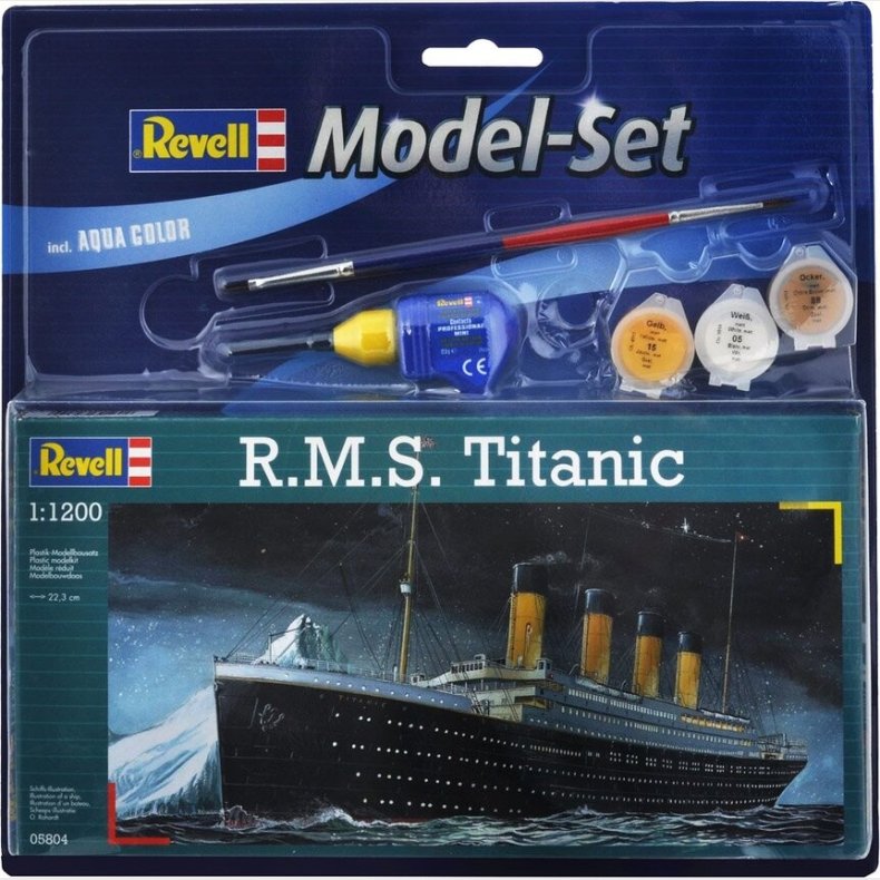 Revell - Rms Titanic Model Skib Bygges�t Inkl. Maling - 1:1200 - 65804