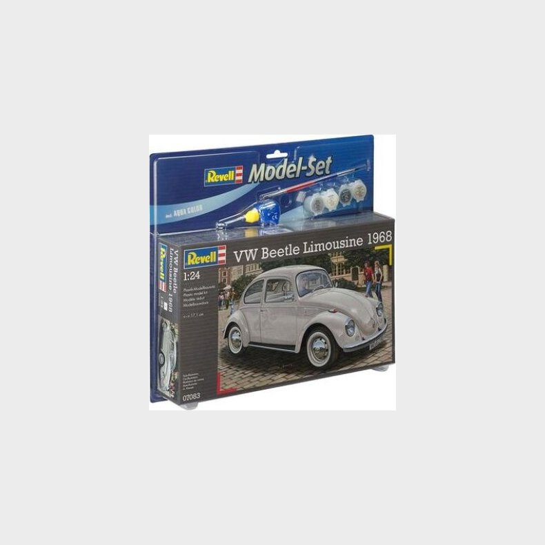 Revell - Vw Beetle Limousine Bil Bygges�t Inkl. Maling - 1:24 - 67083