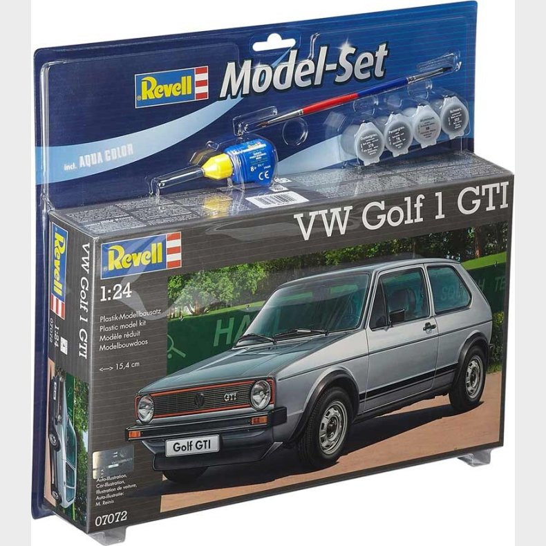 Revell - Vw Golf 1 Gti Model Bil Byggest Inkl. Maling - 1:24 - 67072