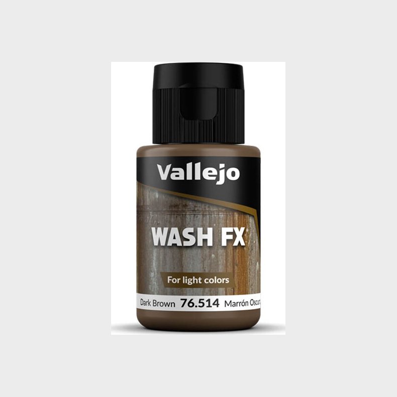 Vallejo - Model Wash - Dark Brown - Wash Fx - 35 Ml