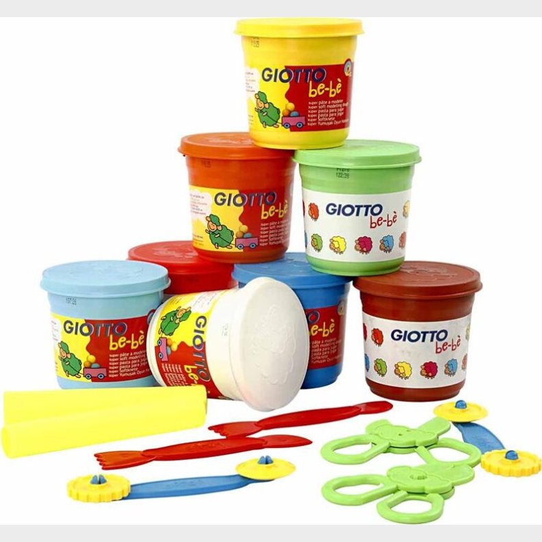 Modellervoks S�t Med 8 Farver Og Tilbeh�r - 8x220 G