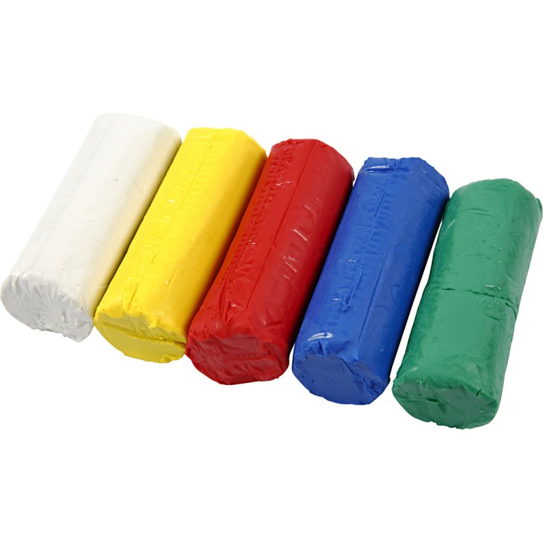 Creativ Company | Modellervoks Soft Clay - Basisfarver, 400 gr.