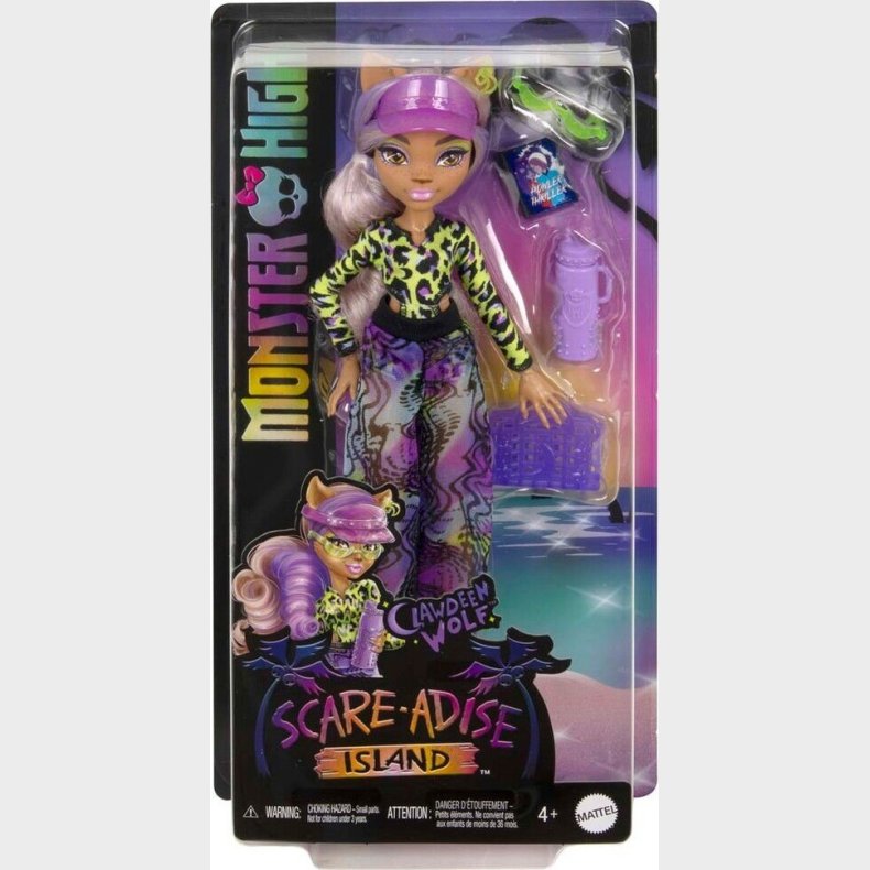 Monster High Dukke - Clawdeen - Scare-adise Island