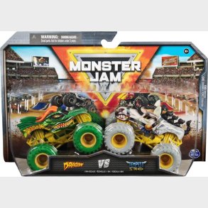 Monster Jam - 1:64 Die Cast 2 Pack -dragon Vs Tempest Steed