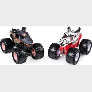 Monster Jam - Monster Truck Biler - 1:64 - Monster Mutt Rotweiler Vs Dalmatian
