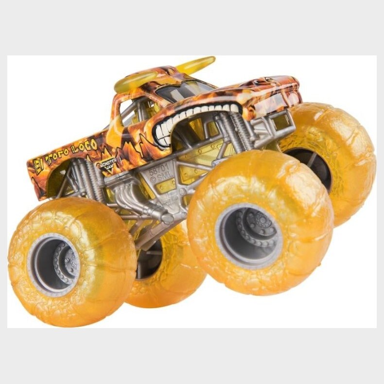 Monster Jam - Monster Truck Bil - 1:64 - El Toro Loco - Guld Dk