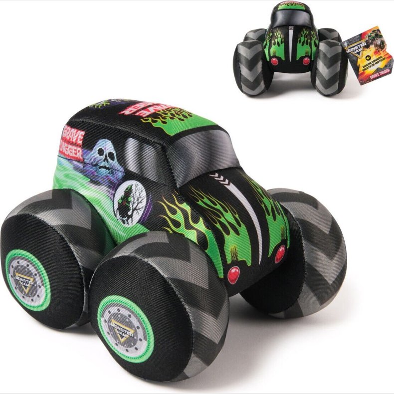 Monster Jam Plush Truck 17 Cm W. Sound - Grave Digger