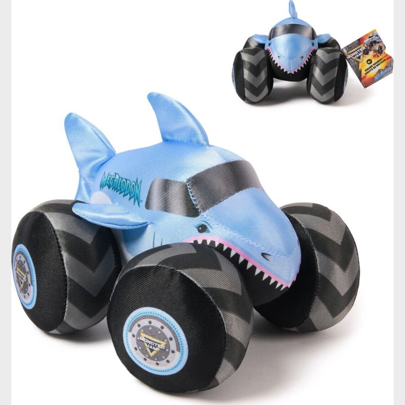Monster Jam Plush Truck 17 Cm W. Sound - Megalodon