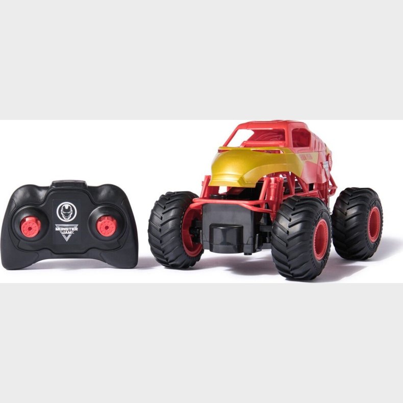 Monster Jam - Rc Monster Truck Bil - 1:24 - Marvel Iron Man