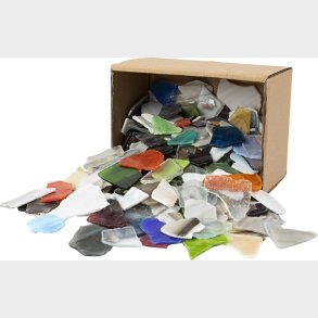 Mosaik - Str. 15-60 Mm - Tykkelse 5 Mm - Indhold Kan Variere - Assorterede Farver - 2 Kg