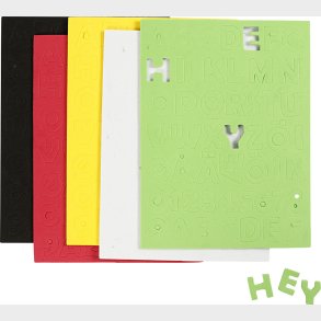 Mosgummi - Str. 2-2,3 Cm - Tykkelse 2 Mm - Assorterede Farver - 5 Ark