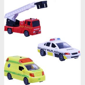 Leget�js Redningsk�ret�jer Med Lys Og Lyd - Pull Back - 3 Stk