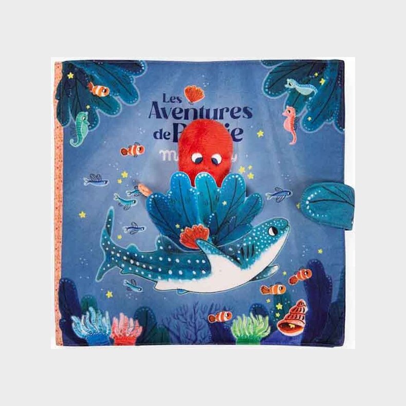 Moulin Roty - Aktivitetsbog I Stof 25 Cm - Les Aventures De Paulie - Bog