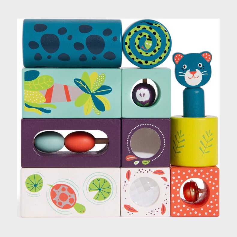 Moulin Roty - Aktivitetsklodser - Dans La Jungle