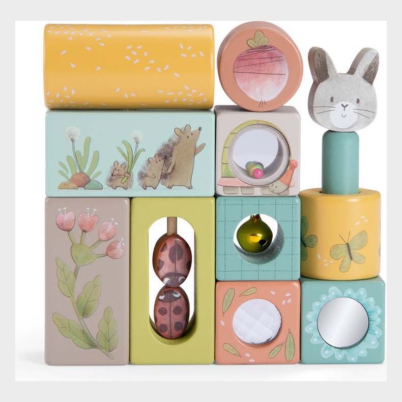 Moulin Roty - Aktivitetsklodser - Trois Petits Lapins