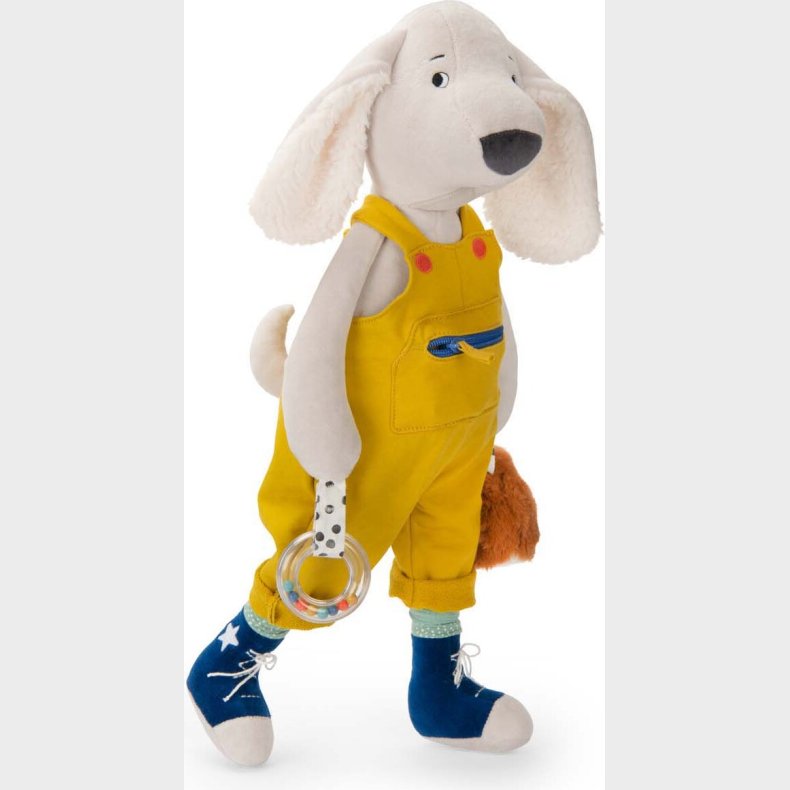 Moulin Roty - Aktivitetstjdyr - Hunden Pilou 56 Cm - Puce Og Pilou